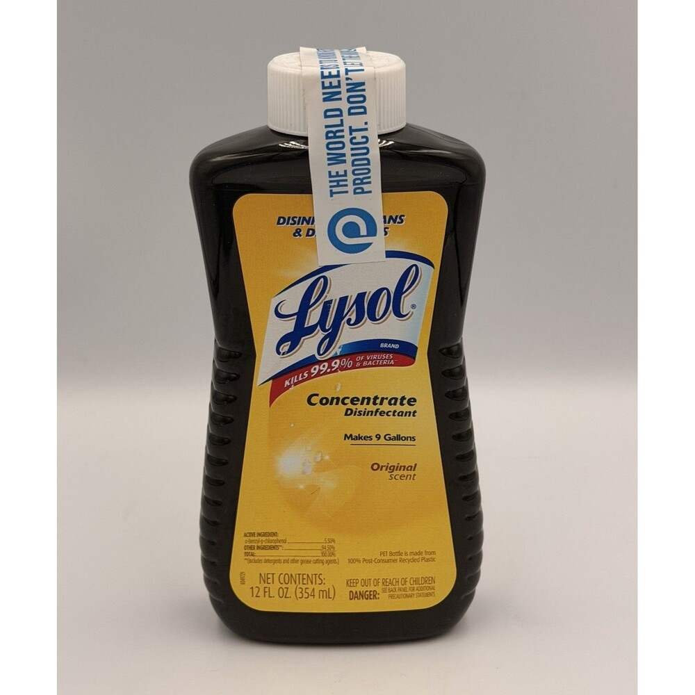 Lysol Concentrate Disinfectant Original Scent 12 oz Discontinued Factory Sealed